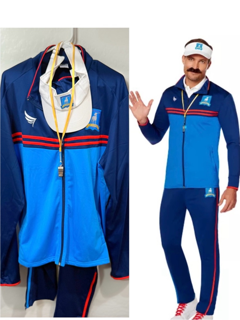 Ted Lasso officially licensed Track Suit Costume Adult XL men’s complete set